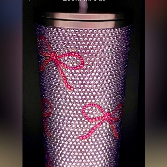 🔹️HYDRAPEAK🔹 Classic JOURNEY Lavender Purple Pink Bows Limited Edition Tumbler - Picture 2 of 3